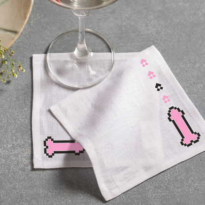 Linen Cocktail Napkins - Dixs Pics