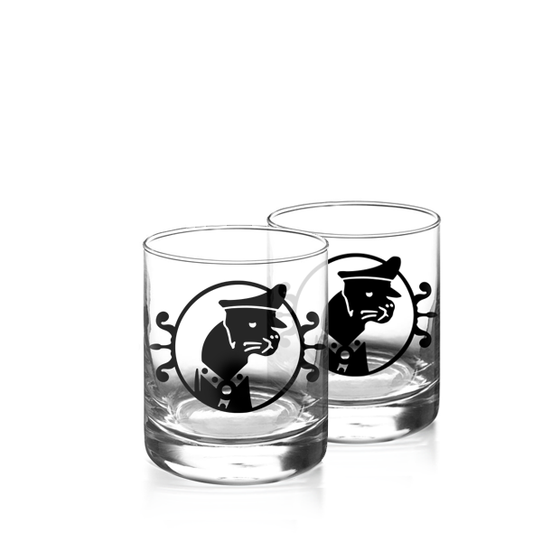 Man-Ther Double Old Fashion Glass Set (12oz)