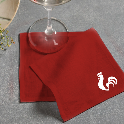 Linen Cocktail Napkins - Rooster & Co.